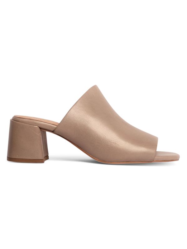 Anthony Veer Lotte Block Heel Leather Mules